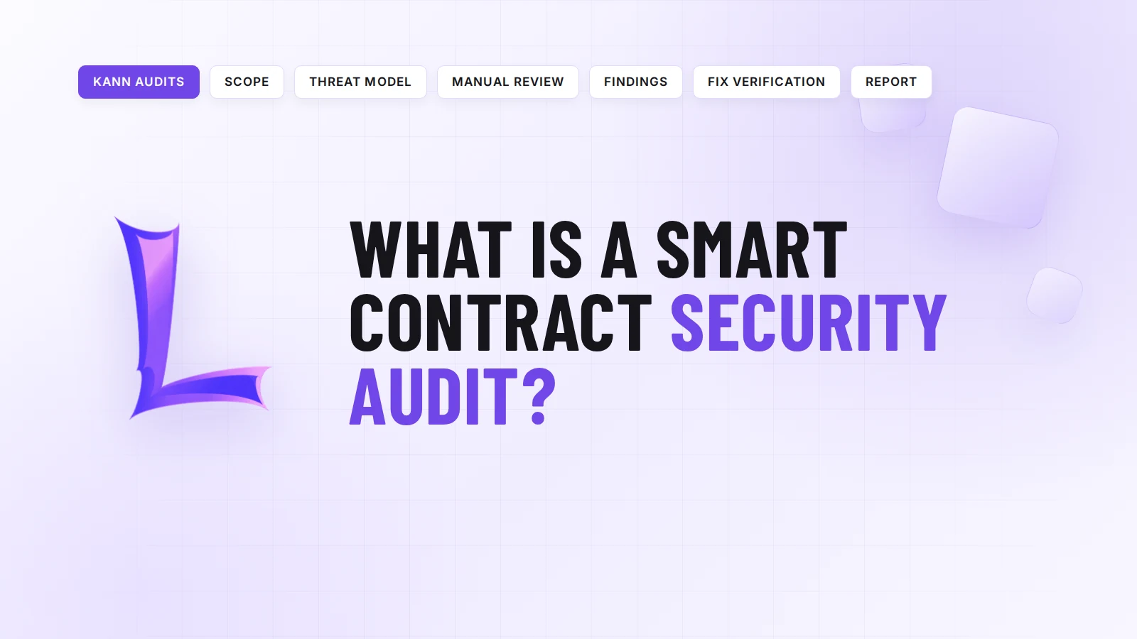 What is a smart contract security audit, a complete guide by Kann Audits